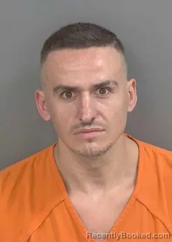 Mugshot of RENALDO FRASHERI booked in Collier County, Florida on March 25, 2026