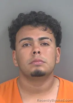 Mugshot of Wilson Eduardo Mendozaflores booked in Collier County, Florida on August 21, 2026