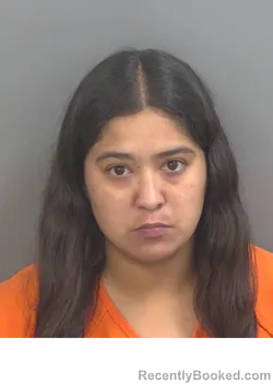 Mugshot of Sabrina Martinez booked in Collier County, Florida on August 21, 2026