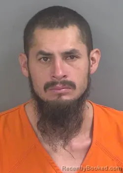 Mugshot of Oscar Rodriguz-Corona booked in Collier County, Florida on August 25, 2026