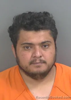 Mugshot of Edwin Jeronimo Lararodriguez booked in Collier County, Florida on August 29, 2026