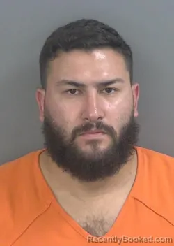 Mugshot of David Suarez booked in Collier County, Florida on August 30, 2026