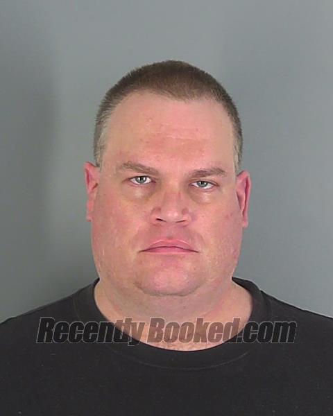 Booking photo from Spartanburg County, South Carolina