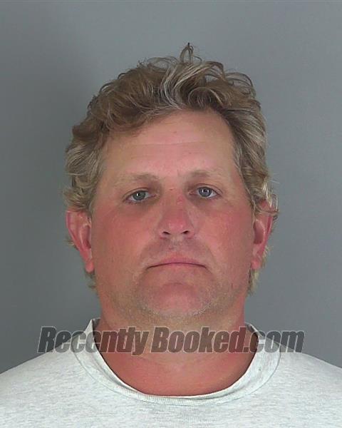 Booking photo from Spartanburg County, South Carolina