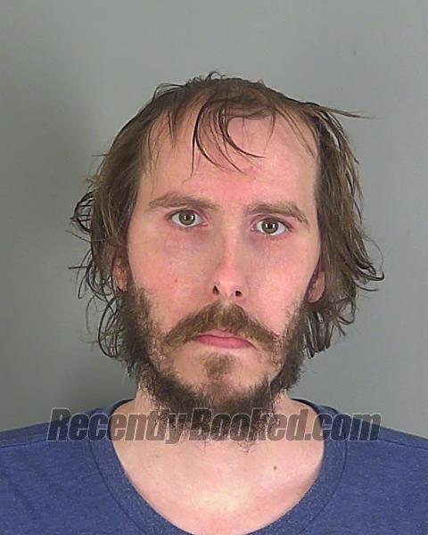 Booking photo from Spartanburg County, South Carolina