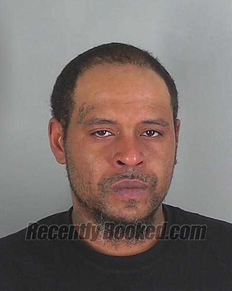 Booking photo from Spartanburg County, South Carolina
