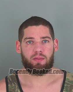 Booking photo from Spartanburg County, South Carolina