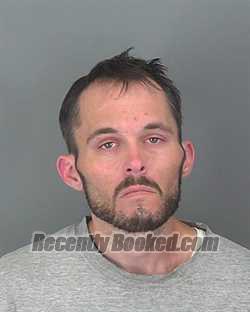 Booking photo from Spartanburg County, South Carolina