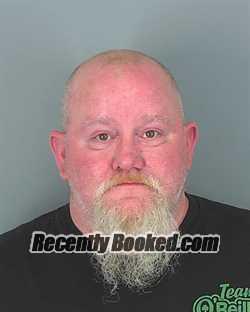 Booking photo from Spartanburg County, South Carolina