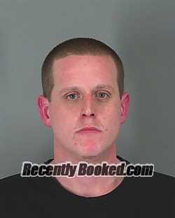 Booking photo from Spartanburg County, South Carolina