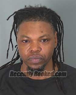 Booking photo from Spartanburg County, South Carolina