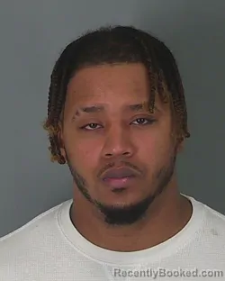 Booking photo from Spartanburg County, South Carolina