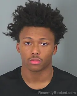 Booking photo from Spartanburg County, South Carolina