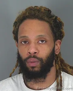 Booking photo from Spartanburg County, South Carolina