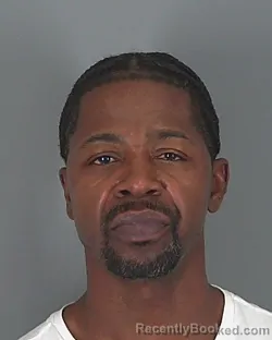 Booking photo from Spartanburg County, South Carolina