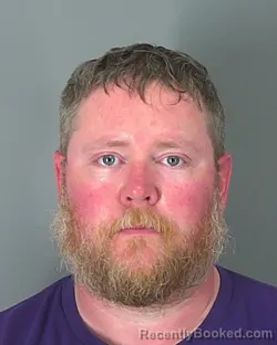 Mugshot of DANIEL ROBERTS booked in Spartanburg County, South Carolina on March 7, 2026