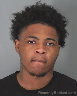 Mugshot of JAVION HILL booked in Spartanburg County, South Carolina on March 7, 2026