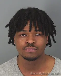 Mugshot of TEVIN DURHAM booked in Spartanburg County, South Carolina on March 9, 2026