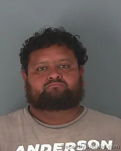 Mugshot of JOSE CUADRA booked in Spartanburg County, South Carolina on March 10, 2026