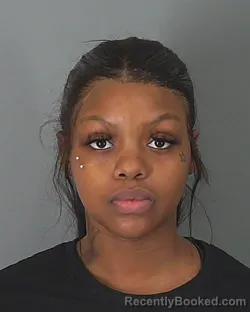 Mugshot of DIAMOND FREDREONA SIMS booked in Spartanburg County, South Carolina on March 12, 2026