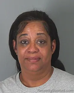 Mugshot of MERIDITH MONTANEZ booked in Spartanburg County, South Carolina on March 12, 2026