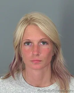 Mugshot of BRITNEY HODGE booked in Spartanburg County, South Carolina on March 17, 2026