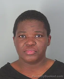 Mugshot of CAMICA HAMELETTE booked in Spartanburg County, South Carolina on March 17, 2026