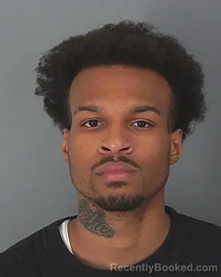 Mugshot of TREVON GILLARD booked in Spartanburg County, South Carolina on March 18, 2026