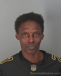 Booking photo from Spartanburg County, South Carolina