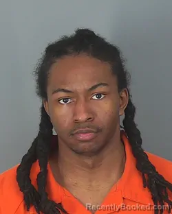 Mugshot of SENTORIOUS JOHNSON booked in Spartanburg County, South Carolina on March 14, 2026