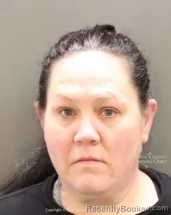 Mugshot of Lucretia Pearl Whitaker booked in Ada County, Idaho on April 28, 2026