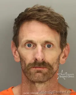 Mugshot of Tyson John Hunt booked in Ada County, Idaho on August 10, 2026