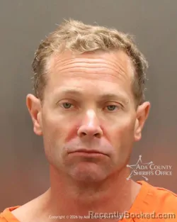 Mugshot of Nicolas Kay Davis booked in Ada County, Idaho on April 29, 2026