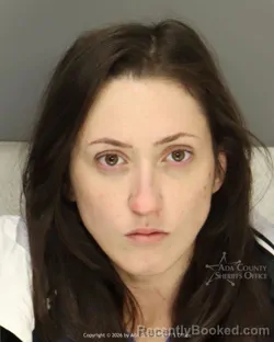 Mugshot of Monique Elizabeth Barnard booked in Ada County, Idaho on March 30, 2026