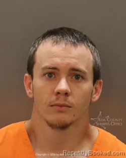Mugshot of Daniel Jeffery Davis booked in Ada County, Idaho on October 3, 2026