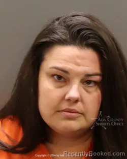 Mugshot of Shaylynn Williford booked in Ada County, Idaho on August 17, 2026