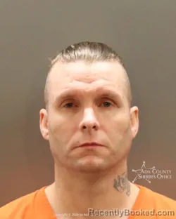 Mugshot of Brooks Allan Case booked in Ada County, Idaho on March 20, 2026