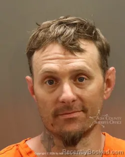 Mugshot of Austin Jake Roberts booked in Ada County, Idaho on May 11, 2026