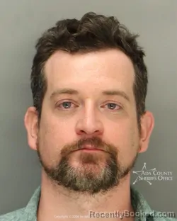 Mugshot of David Joseph Cowan booked in Ada County, Idaho on May 8, 2026