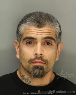 Mugshot of Juan Manuel Rodriguez booked in Ada County, Idaho on April 16, 2026