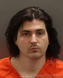 Mugshot of Benjamin David Miller booked in Ada County, Idaho on March 17, 2026