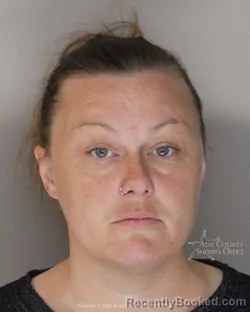 Mugshot of Brittany Clark booked in Ada County, Idaho on July 8, 2026
