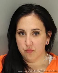 Mugshot of Leah Marie Lampkin booked in Ada County, Idaho on May 7, 2026