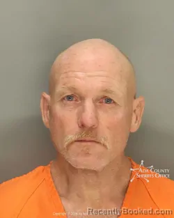 Mugshot of Dayne Fred Cooper booked in Ada County, Idaho on October 12, 2026