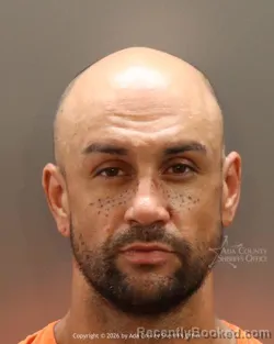Mugshot of Alexander Michael Casper booked in Ada County, Idaho on August 25, 2026