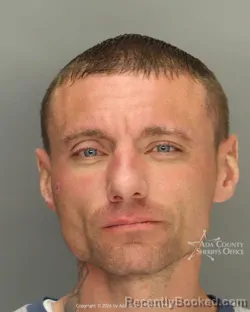 Mugshot of Camron Dean Belcher booked in Ada County, Idaho on May 6, 2026