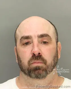 Mugshot of Joshua Hugh john Forest booked in Ada County, Idaho on March 8, 2026