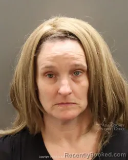 Mugshot of Jennifer Pierce booked in Ada County, Idaho on May 9, 2026