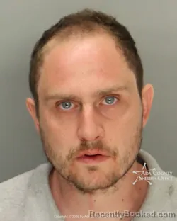 Mugshot of Cameron James Pepper booked in Ada County, Idaho on May 15, 2026