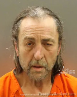 Mugshot of Robert Leroy Huck booked in Ada County, Idaho on June 28, 2026
